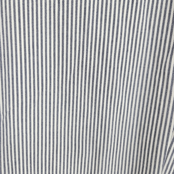 GAP Girlfriend Khaki Pants Blue Conductor Stripe High Rise Slim Straight Chino 6 - Picture 2 of 7